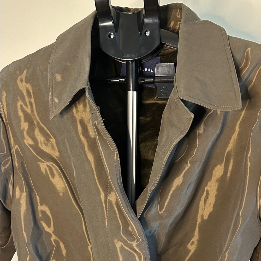Ron Leal Chic Olive Belted Trench Coat - Picture 8 of 14